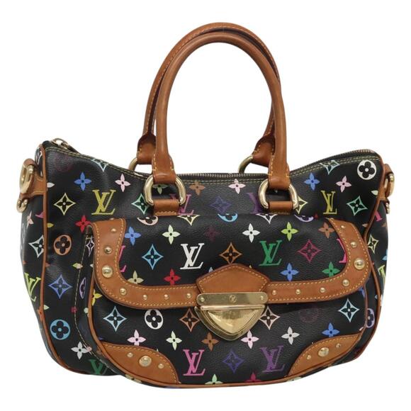 LOUIS VUITTON Monogram Multicolor Rita Tote Bag Black M40126 - Picture 1 of 16